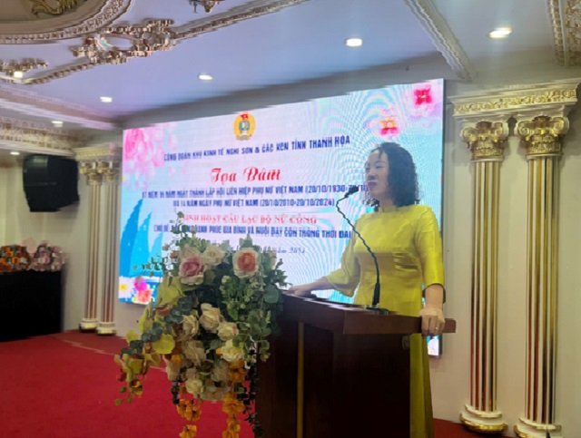 Công đoàn Khu kinh tế Nghi Sơn và các Khu công nghiệp tỉnh Thanh Hóa (CĐ KKTNS &amp; CKCN) tổ chức Tọa đàm 94 năm ngày thành lập Hội Liên hiệp Phụ nữ Việt Nam (20/10/1930-20/10/2024).