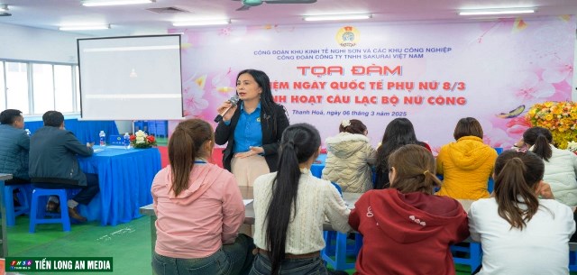 Công đoàn Sakurai tổ chức tọa đàm ngày quốc tế phụ nữ 8/3 và sinh hoạt câu lạc bộ nữ công.