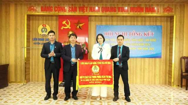 Công đoàn Lang Chánh đơn vị xuất sắc trong phong trào thi đua và xây dựng tổ chức công đoàn vững mạnh 2024