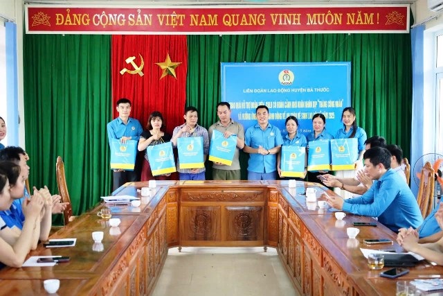 Liên đoàn Lao động huyện Bá Thước tổ chức các hoạt động Tháng công nhân và hưởng ứng tháng ATVSLĐ năm 2025