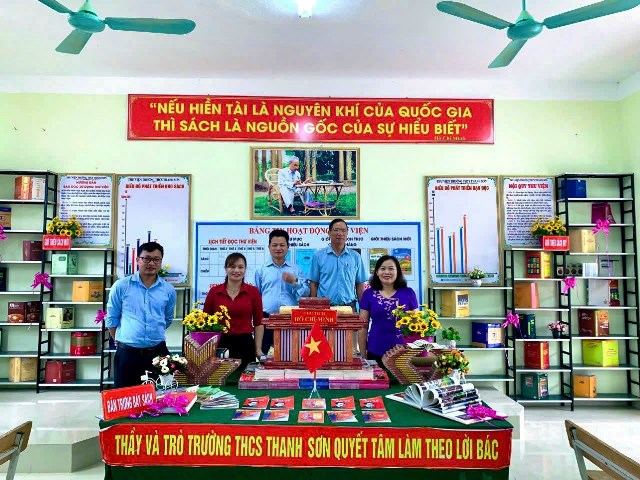 THCS Thanh Sơn phát huy hiệu quả thư viện sách phục vụ đoàn viên và học sinh