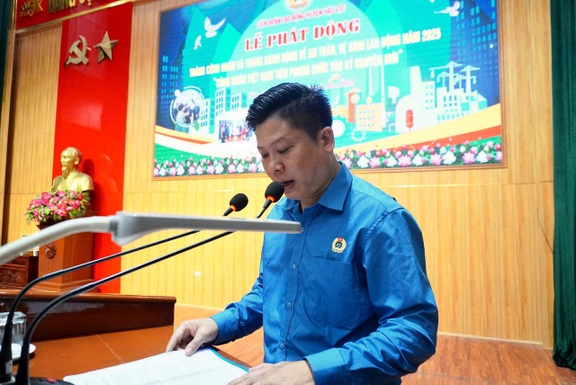 Hậu Lộc: Lễ phát động Tháng Công nhân và Tháng hành động về An toàn, vệ sinh lao động năm 2025