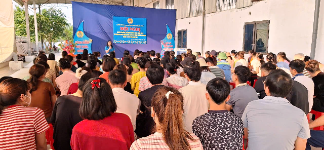 Liên đoàn Lao động Thanh Hóa: Tập huấn nghiệp vụ Tuyên giáo, Nữ công và kỹ năng cho công nhân lao động.