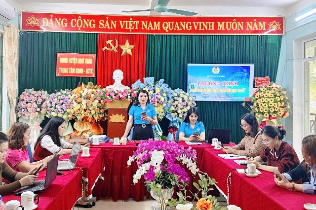 Công đoàn Trung tâm GDNN-GDTX huyện Như Xuân triển khai kế hoạch hưởng ứng phong trào “Bình dân học vụ số”